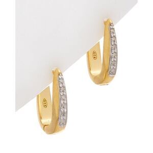 Meshmerise 18K Over Silver 0.15-0.18 Ct. Tw. Diamond Earrings, Pink